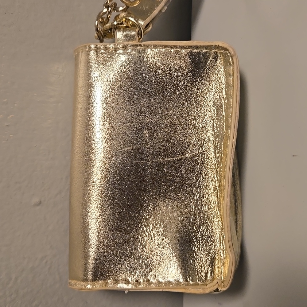 Versace Metallic Gold Mini Coin Wristlet - Picture 4 of 8